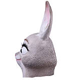 Велика гумова маска зайчихи Зверополіс Judy RESTEQ Хелловін Косплей для дівчини, фото 3