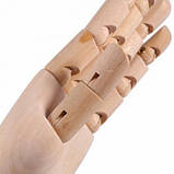 Дерев`яна рука RESTEQ 29см модель для тримання товару, для малювання (чоловіча), фото 3