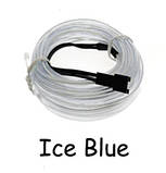 Світлодіодна стрічка RESTEQ блакитний дріт 3м LED неонове світло з контролером. ICE BLUE, фото 2