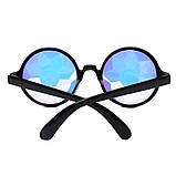 Окуляри калейдоскоп RESTEQ, круглі сонцезахисні окуляри, чорні, фото 5