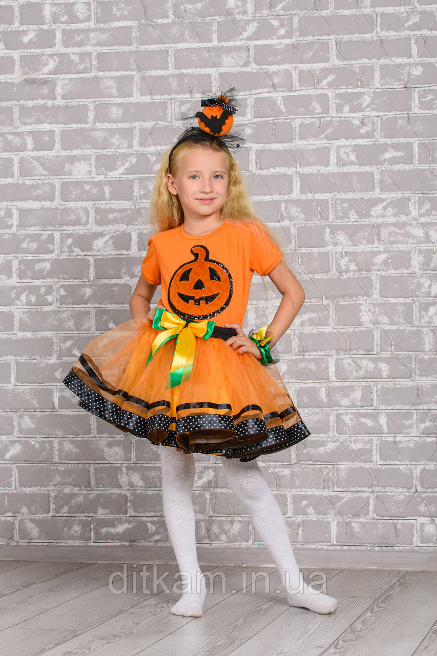 Дитячий карнавальний костюм Гарбуза для дівчинки на Хелловін