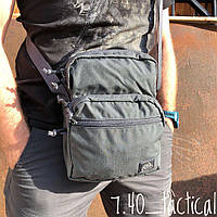 Тактическая сумка через плече Helikon-tex EDC Compact Shoulder Bag 2л-Grey,городская серая сумка-кошелек