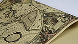 Велика, вінтажна карта світу під старовину. Карта на стіну, фото 4