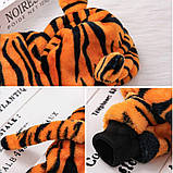 Костюм тигра для тварин (розмір L) RESTEQ. Тигровий костюм для собаки. Костюм для кішки. Флісовий костюм для тварин, фото 2