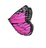 Маскарадні крила метелика RESTEQ. Крила Феї, Рожеві, фото 2