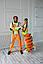Карнавальний костюм для аніматорів Блогер в спідниці неон, фото 2
