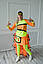 Карнавальний костюм для аніматорів Блогер в спідниці неон, фото 3