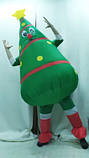 Надувний костюм Різдвяна ялинка RESTEQ дорослий 150-190 см. Ялинка косплей. Новорічна ялинка костюм. Christmas Tree надувний, фото 5