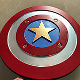 Іграшковий гумовий щит Captain America RESTEQ 1:1. М'який щит Капітана Америки 45 см, фото 4