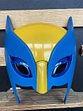 Класична маска Росомахи із коміксів. Маска Логана, дитяча за коміксами. Світиться маска RESTEQ, фото 2