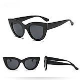 Чорні сонцезахисні окуляри Cat Eye RESTEQ, чорна оправа, фото 2