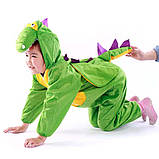 Дитячий мякий костюм Динозавра RESTEQ 110 см. Косплей динозавтра. Костюм динозавра для дитини, фото 2
