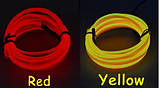 Світлодіодна стрічка RESTEQ жовтий провід 5м LED неонове світло з контролером, фото 3
