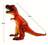 Динозавр іграшка великий динозавр тирекс RESTEQ T REX 650x450 мм помаранчевий, фото 2