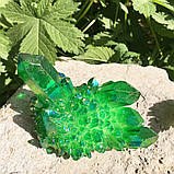 Натуральний камінь кварц із зеленим напиленням. Мінерал Green quartz. Празем 70g. Зелений кварц, фото 4