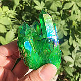 Натуральний камінь кварц із зеленим напиленням. Мінерал Green quartz. Празем 70g. Зелений кварц, фото 6