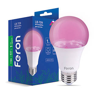 Світлодіодна LED фітолампа Feron LB-709 11W E27 40140