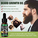 Олія для росту бороди Eelhoe 30мл. Засіб для росту волосся Eelhoe. Олія для догляду за бородою, фото 2