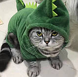 Одяг для домашніх тварин RESTEQ, костюм динозавра для котів, розмір L, фото 3