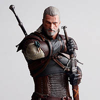 Фігурка Witcher 3, статуетка Геральт із Рівії, іграшка Geralt The Witcher Відьмак, 25 см, у коробці