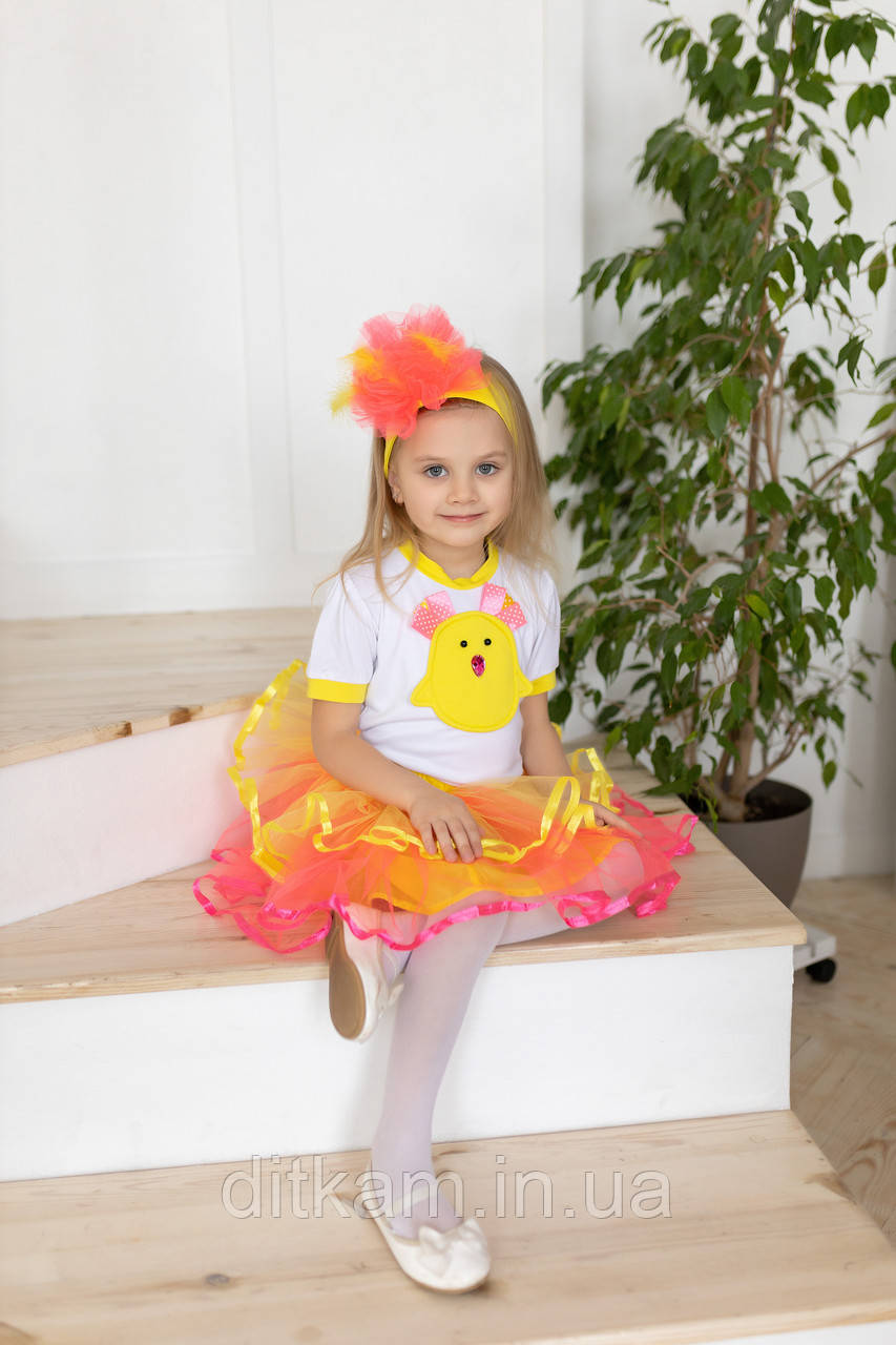 Дитячий карнавальний костюм Курчати для дівчинки