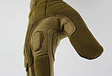 Тактичні військові чоловічі рукавички, розмір L. Армійські рукавички, фото 6