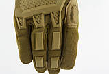 Тактичні військові чоловічі рукавички, розмір L. Армійські рукавички, фото 7