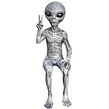 Фігурки інопланетян RESTEQ 2шт., 15 см. Інопланетяни для декору з полімеру. Статуетка для декору кімнати Інопланетянин, фото 6
