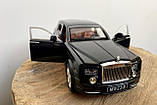 Модель автомобіля Rolls Royce Phantom 1:24. Звук + світло ефекти. Металева інерційна машинка Роллс Ройс, фото 3