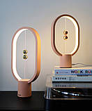 Настільна лампа Heng Balance Pink. Нічний лампа магнітна. Світлодіодна настільна лампа Heng Balance, USB-С. LED нічник Heng, фото 3
