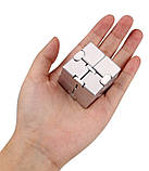 Нескінченний кубик RESTEQ, антистрес Infinity Cube 38 мм. Іграшка-антистрес з алюмінієвого сплаву, фото 5