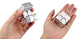 Нескінченний кубик RESTEQ, антистрес Infinity Cube 38 мм. Іграшка-антистрес з алюмінієвого сплаву, фото 6