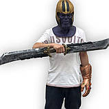 Зброя Таноса з подвійними краями Thanos Gauntlet RESTEQ 110см. Двоклинковий меч Танос Месники, фото 3