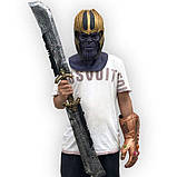 Зброя Таноса з подвійними краями Thanos Gauntlet RESTEQ 110см. Двоклинковий меч Танос Месники, фото 5
