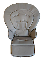 Чохол з еко шкіри DavLu до стільчика для годування Сhicco Polly Progres 5, Relax середньо-сірий (000022)