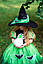 Дитячий карнавальний одяг Відьмочки для дівчинки на Хелловін green, фото 4