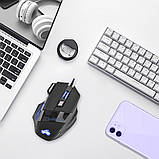 Ігрова комп`ютерна мишка з підсвічуванням. Дротова комп`ютерна мишка 5500 DPI, 7 кнопок, фото 5