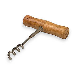 Штопор із дерев'яною ручкою 10 см