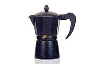 Гейзерная кофеварка OLens Мокко 300 мл 6 чашек  черная BN-159