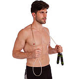 Скакалка швидкісна з обтяжувачами в ручках та підшипниками CIMA CM-J583 3 м, фото 5