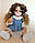 Лялька Реборн Reborn 55 см вініл-силіконова Аліна в наборі із соскою, пляшкою. Можна купати, фото 6
