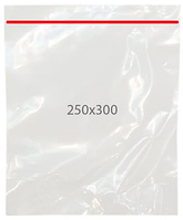 Пакеты zip 25*30 см (95 шт) красная струна