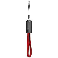 Кабель ColorWay USB-microUSB, 2.4А, 0.22м, Red (CW-CBUM022-RD) UP, код: 6703660