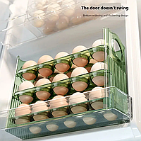 Полка контейнер органайзер для яиц в холодильник. Лоток подставка для хранения яиц на 30 шт, лотки для яиц