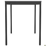 Стіл Турін розбірний (1187х600х750H) чорний графіт/ ДСП Сірий Шифер, ТМ Амф, фото 4