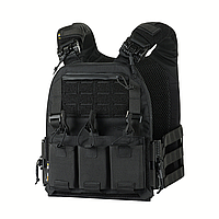 Плитоноска M-TAC CUIRASS FAST QRS BLACK М черная с системой быстрого сброса MOLLE + 5 подсумков