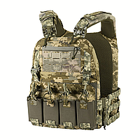 Плитоноска M-TAC CUIRASS FAST QRS XL пиксель с системой быстрого сброса MOLLE + 6 подсумков