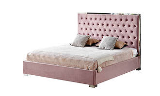 Ліжко 1,8 Бетані тканина сучасна 2030x2150x1450 рожевий