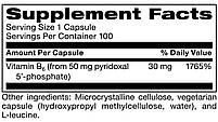 Klaire Labs Pyridoxal 5'-Phosphate 
/ Вітамін Б6 Піридоксаль-5-фосфат 100 капс, фото 2