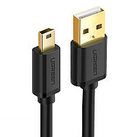 Кабель для зарядки и передачи данных Ugreen US132 Mini USB 0.25 м Черный UP, код: 7580350
